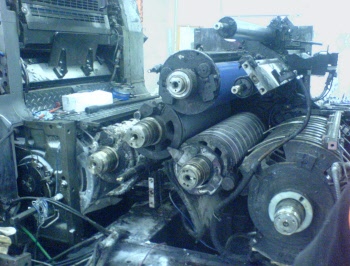 Cylinder exchange carried out on speedmaster 72. 